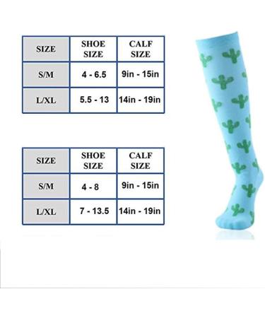 ZLYJ Compression Socks for Men & Women | Colorful Knee Support for Running Yoga & Fitness - XL A - Buy Online on GoSupps.com