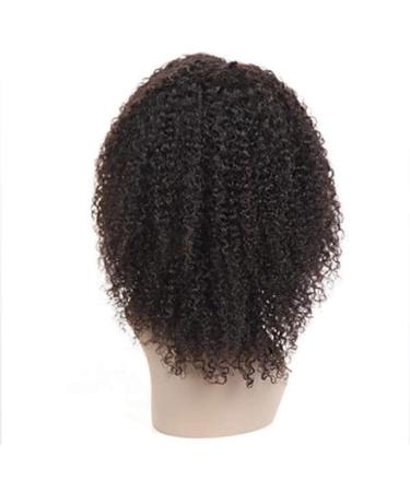Lace Front Wig - 16 Real Human Hair Brazilian Black Curly Wig 150% Density High-Temperature Resistant for Women - Buy Online on GoSupps.com