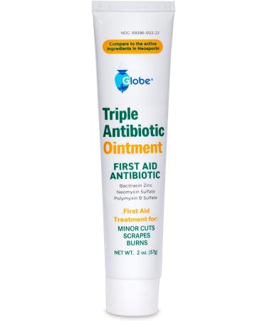2 oz Triple Antibiotic First Aid Ointment for 24-Hour Infection Protection | Wound Care Treatment for Scrapes, Burns & Cuts - Buy Online on GoSupps.com