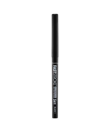 Collection Fast Stroke Waterproof Gel Eye Definer Smudge-Proof Long Wearing Black Black 5 ml (Pack of 1)