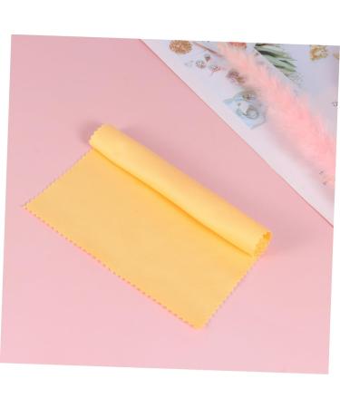 100 Pcs Microfiber Eyeglass Cleaning Wipes - Dusting Cloths for Glasses & Windows - Yellow - 17.5x14.5cm - Buy Online on GoSupps.com