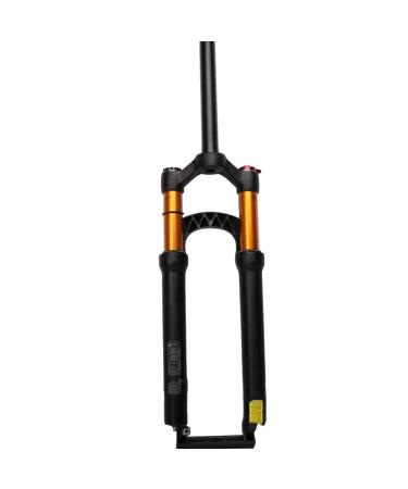 ZTZ Kashima Mountain Bike Front Fork Gas Fork Bicycle Shock Absorber Shoulder Control 26/27.5 32mm Tube Gas Fork matte black + gold inner tube 27.5