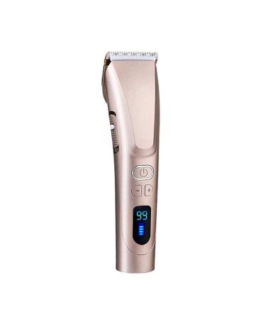 Professional Hair Clippers Cordless Hair Haircut Kit Rechargeable Hair Trimmer Haircut Grooming Kit with 4 Guide Combs & for Men/Father/Husband/Boyfriend LCD Display(Gold)