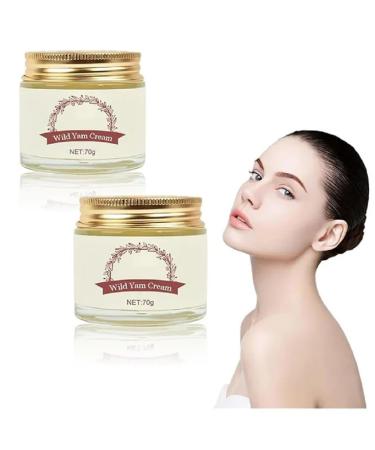 Wild Yam Cream Wild Yam Cream Organic for Natural Balance Wild Yam Moisturizing Cream Women's Organic Wild Yam Cream Promoting Women Body Support All Skin Types (2PCS)