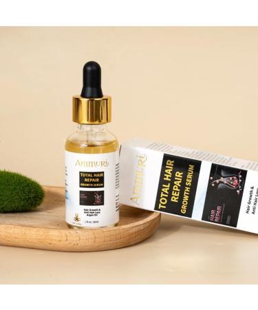 Ammuri Total Hair Repair Growth Serum Natural Herbal Anti Hair Loss Serum For Balding Thinning Repairs Hair Follicles & Promotes Thicker Regrowth for Men and Women - Buy Online on GoSupps.com