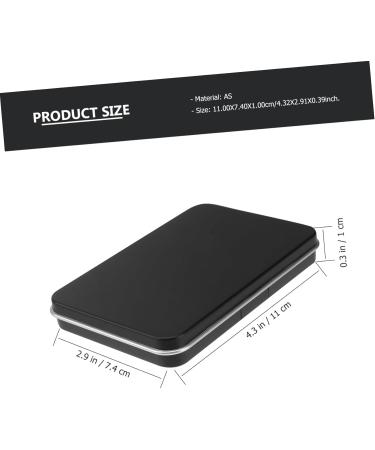 FOYTOKI 1pc Eye Shadow Box Refillable Lipstick Container Fillable Eyeshadow Container Refillable Blusher Container Travel Makeup Plate Travel Eyeshadow Container Makeup Supplies 11x7.4cm Black - Buy Online on GoSupps.com