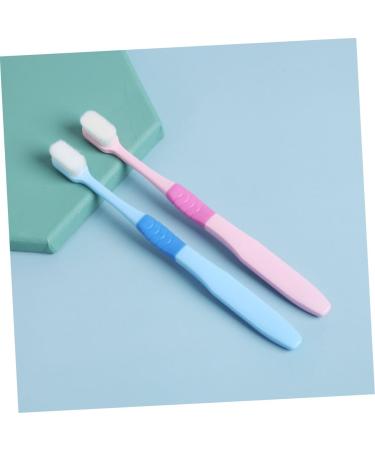 Minkissy 2 Pack Portable Toothbrush for Kids & Adults - Pink & Blue - Safe & Convenient Oral Care - Buy Online on GoSupps.com