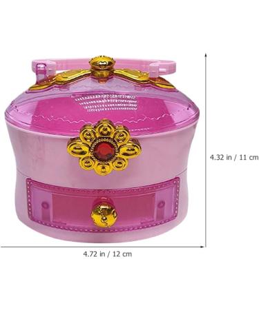Uonlytech Hair Accessories Organizer Plastic Hair Ties Box with Handle Portable Little Girl Jewelry Crafts Container for Hair Pins Bows Barrette - Buy Online on GoSupps.com