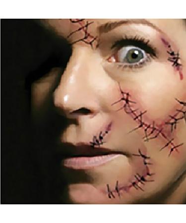 Yeeech Halloween Body Face Scar Realistic Temporary Tattoos Sticker for Fools Day Fun - Buy Online on GoSupps.com