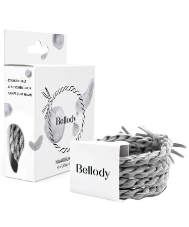 Bellody original hair tie - stylish braided hair tie with strong hold (4er set - Urban Gray) - Women's hair accessories in light gray - Buy Online on GoSupps.com