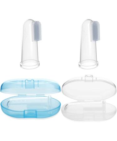 PandaEar 4-Pack U-Shaped Soft Silicone Toothbrush for Kids 2-6 & 2-Pack Baby Finger Toothbrush Set - 360 Whole Mouth Cleaning | Ages 3 Months - Buy Online on GoSupps.com