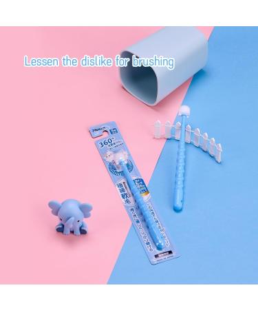 Ryvera Children's Toothbrush Set - 2 Pack 360 Soft Bristle Design Ergonomic Handle for Ages 6-12 Gentle on Gums - Buy Online on GoSupps.com