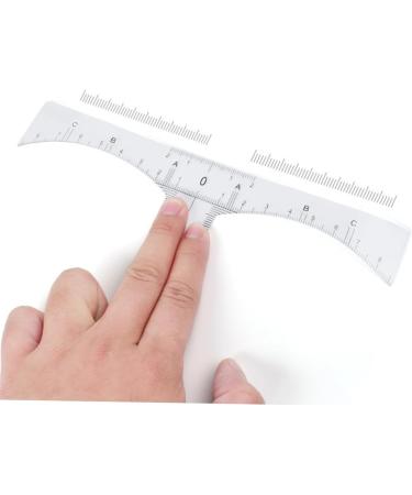 Hemoton 20 Pcs Eyebrow Design Ruler Diy Eyebrow Stencil Eyebrow Tools Measuring Ruler White Plastic Cosmetic - Buy Online on GoSupps.com