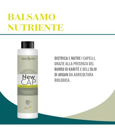  Erba Vita ERBA VITA Newcap Nourishing Balm a cosmetic product formulated to detangle and deeply nourish hair - 250 ml - Buy Online on GoSupps.com