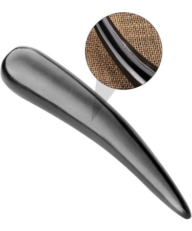 FOMIYES Foot Massage Device - GUA Sha Scraping Plate for Face & Body | Mini Neck Massager Tool | Spa & Home Use | 13x2cm Black - Buy Online on GoSupps.com