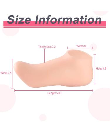 SATINIOR Silicone Gel Heel Moisturizing Socks 3 Pairs | Anti-Slip Aloe Infused Skin Repair Socks for Men and Women | X-Large, Pink, Beige, White - Buy Online on GoSupps.com