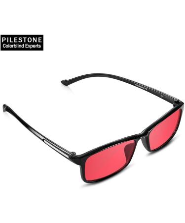 PILESTONE GM-2 Color Blind Glasses | Protan Red Shades | Corrective Glasses for Red/Green Color Vision | Shop Internationally - Buy Online on GoSupps.com