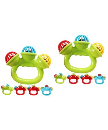 Abaodam 10 STK hand bell Soiling Toys Soft Bite Toys For Small Children Interactive Toy Toy Countries for Babies Toys for newborns