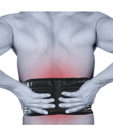 KF-Premium Large Self Heating Lower Lumbar Back Brace for Pain Relief - Orthopaedic Magnetic Support Belt for Backaches, Sciatica, and Spine Injuries - Buy Online on GoSupps.com