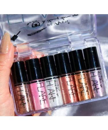 VOLLUCK Liquid Glitter Eyeliner - 6 Metallic Shimmer Shades | Waterproof & Long-Lasting Sparkling Eye Shadow - Buy Online on GoSupps.com