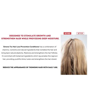 Simone Tec Hair Loss Prevention Conditioner 8Fl.Oz | Restore & Strengthen Hair Improve Scalp Circulation Stimulate Hair Follicles - Shop Now - Buy Online on GoSupps.com
