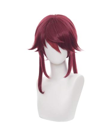 wxypreey Rosaria Short Heat Resistant Synthetic Hair Wig - Perfect for Halloween + Free Wig Cap | International Shipping Available - Buy Online on GoSupps.com