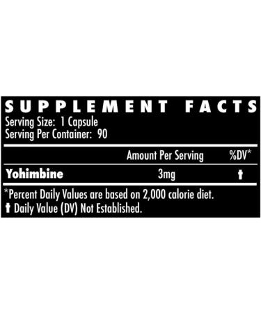 Yohimbine 90 Servings - Powerful Thermogenic Appetite Suppressant for Weight Loss Energy and Mental Clarity - Men and Women Supplements - Buy Online on GoSupps.com
