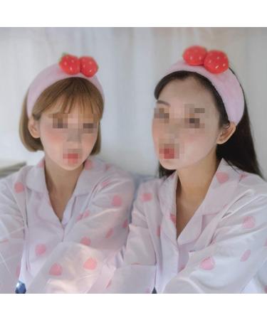 Cute Strawberry Headband Set for Teensery - Soft Elastic Hair Bands for Spa, Yoga, and Sports - Hair Accessories for Women and Girls - Buy Online on GoSupps.com