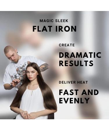 Magic Sleek Flat Iron | 1 Inch Professional Titanium Hair Straightener for International Shipping - Buy Online on GoSupps.com