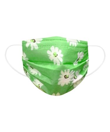 BEIBEIA Adult Disposable Fa_ce Ma_sks 3Ply Face Masks Lace printing Breathable Face Balaclava 70pc-46