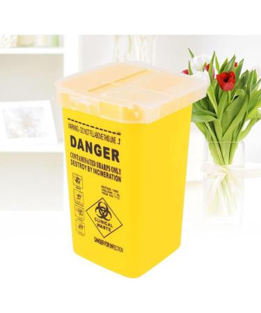 EXCEART Small Flip Top Sharps Disposal Container for Diabetic Needles - Yellow - Buy Online on GoSupps.com
