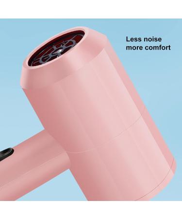 YOXIER Hair Blow Dryer Quick Drying Low Noise Lightweight Hot Air Hair Care Travel Blow Dryer Compatible with Women Pink - Buy Online on GoSupps.com