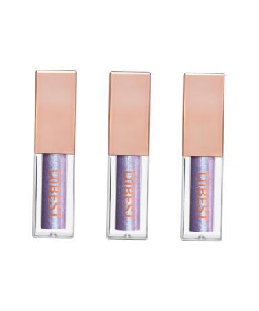 Healvian 3 Pcs Glow Eye Powder Eye Shadow Liquid Glitter Eye Makeup
