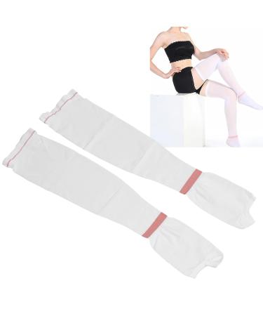 Fyearfly Compression Stockings - 15-20 mmHg Breathable Thigh High Support Stockings for Optimal Comfort - White - Buy Online on GoSupps.com