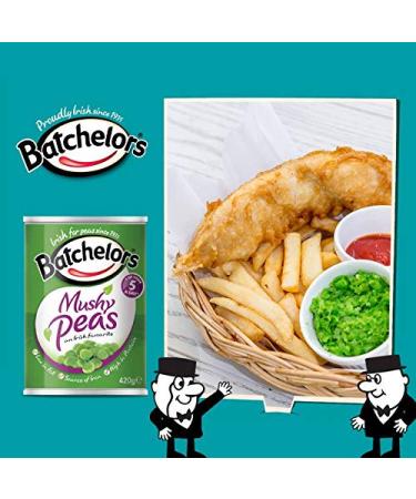 Batchelors Mushy Peas 420g (14.8oz) - 12 Pack | Delicious and Convenient - Buy Online on GoSupps.com