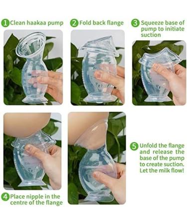 Haakaa Manual Breast Pump with Suction Base - 5oz/150ml - Buy Online on GoSupps.com