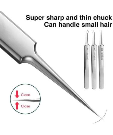 Blackhead Tweezer 3pcs Professional Facial Blackhead Remover Pimple Popper Tool for Whitehead Blemishs Comedones Whitehead Popping Skincare Tools for Face and Nose - Buy Online on GoSupps.com