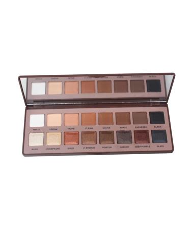 Angoily 16 Eye Shadow Earth Eyeshadow Palette Pearlescent Blush