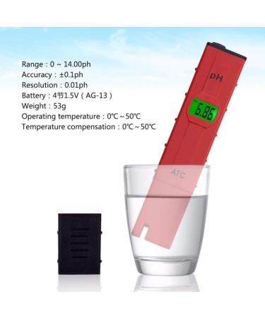 Digital PH Meter 0-14 Pen-Type Pool Aquarium ph Tester Drinking Water Purity Analyzer Soil Paper ph Meter - Buy Online on GoSupps.com