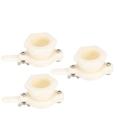 Honey Gate Valve 3Set Safe Food-Grade Plastic Honey Valve for Beekeepers Extractor
