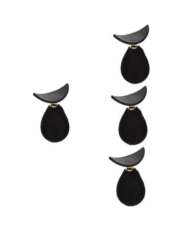 TOVINANNA 4pcs Eye Shadow Stamp Applying Eye Shadow Tool Eyeshadow Stamp Fake Braid Miss Letter mediumx4pcs Blackx4pcs