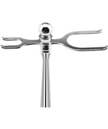 Premium Alloy Razor Holder & Shaving Brush Organizer for Men - Clean Shaving Tool Stand Perfect Gifts (6.5x15.5cm Silver) - Buy Online on GoSupps.com