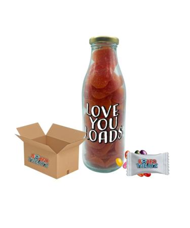 I Love You Sweets Milk Bottle Of Sweets I love You 300g I Love You Love You Loads Boyfriend Girlfriend - Boxed Treatz (300g Love You Loads Milk Bottle) Love You Loads Milk Bottle 300g