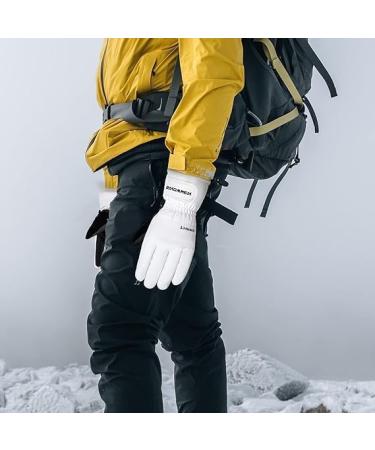 Durio Waterproof Touchscreen Ski & Cycling Gloves for Men & Women - Winter White M - Buy Online on GoSupps.com