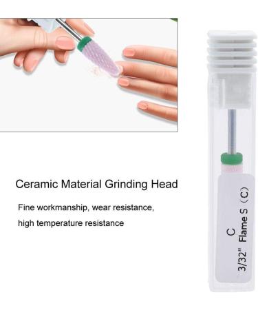 Nail shop professional nail polisher nail manicure tool 5 Types Ceramic Cylinder Shape Grinding Head Nail Drill Bit for Nail Polishing Manicure Tools(04#) - Buy Online on GoSupps.com