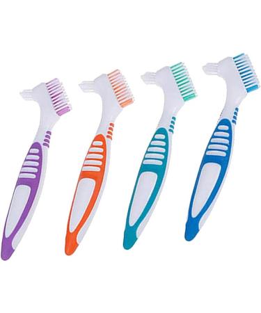 10 Pack Double-Sided Denture Cleaning Brushes - Multilayer False Teeth Brush Set (Multi-Colored) | International Shipping Available - Buy Online on GoSupps.com