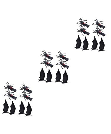 minkissy 12 Pairs Halloween Hair Clips Bat Hair Clip Halloween Hair Barrettes Spider Hair Clips for Girls Cosplay Hair Clips Halloween Cosplay Hairpins Gothic Hair Clip Devil Wig Miss Iron
