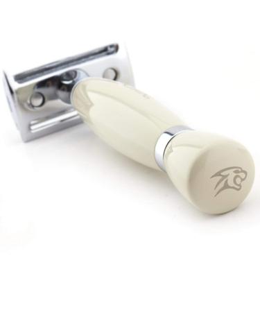 JAG SHAVING Ladies DE Safety Razor Set - Ivory Wet Shaving Razor for Men & Women - Buy Online on GoSupps.com