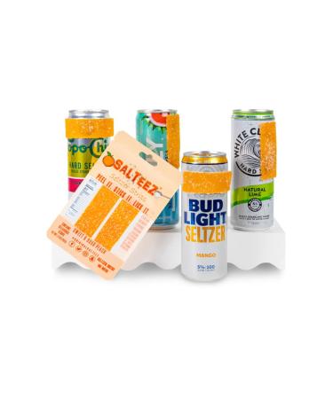 Salteez Seltzer Strips - Sweet & Sour Peach Flavor | Convenient 2 Pack for Perfectly Dressed Seltzer Anywhere - Buy Online on GoSupps.com