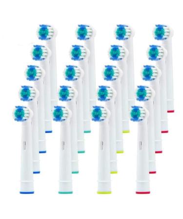 Alayna Replacement Brush Heads Compatible With Oral B Electric Toothbrush- 20 Pack of Precision Heads Fits Braun Pro 1000 1500 Clean 3000 5000 6000 8000 9000 Vitality Triumph & More